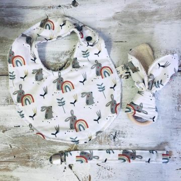 Tris Bebè coniglietto arcobaleno