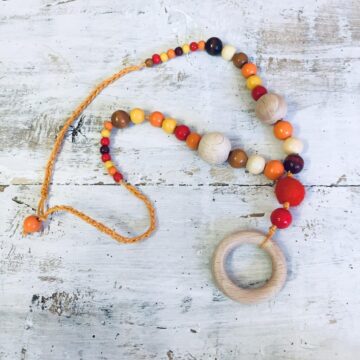 Collana allattamento Miribu - Arancione