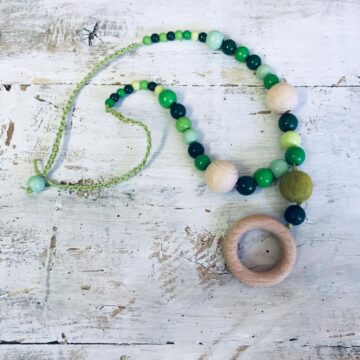 Collana allattamento Miribu - Verde