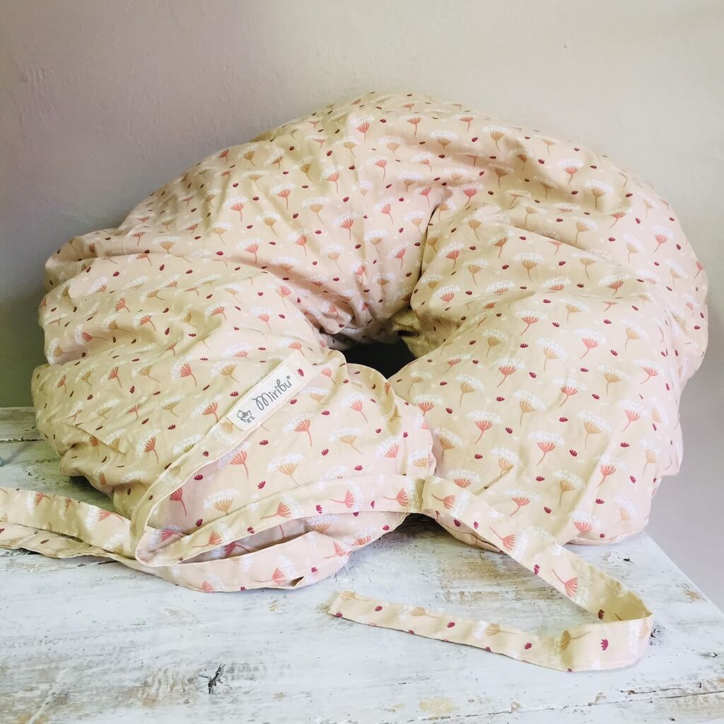 Cuscino gravidanza Soffioni rosa - Miribu