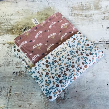 quadrotti fiori di cotone ecologici