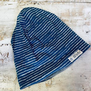 cuffia invernale felpata blu L