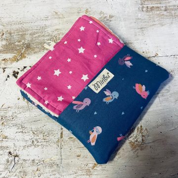 quadrotti ucellini rosa