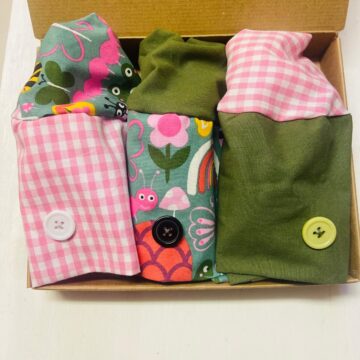 Cuffia Chirurgica box 3 pezzi - Giardino rosa-verde