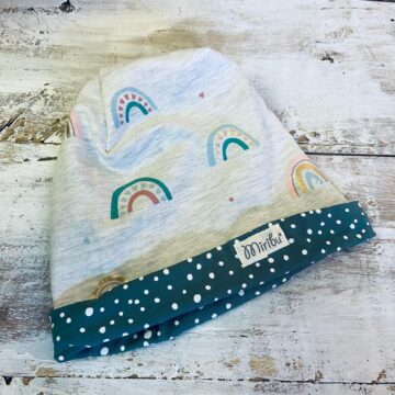 cuffia doppio jersey arcobaleni