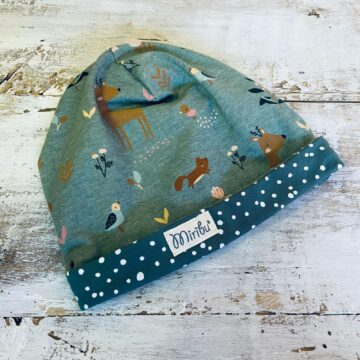 cuffia doppio jersey bosco incantato