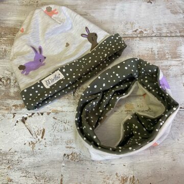 coordinato cuffia scaldacollo M leprotti