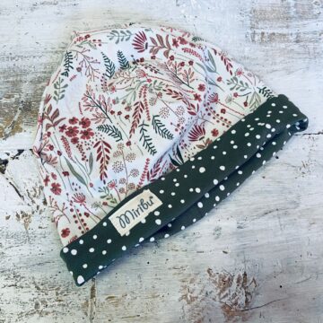 cuffia S fiori rossi