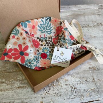 cuffia chirurgica gatti e fiori