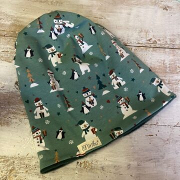 cuffia invernale pupazzi di neve pile