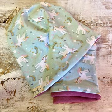 coordinato unicorni dream felpato rosa