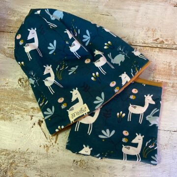 coordinato daino con interno felpato