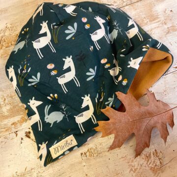 cuffia felpata daino