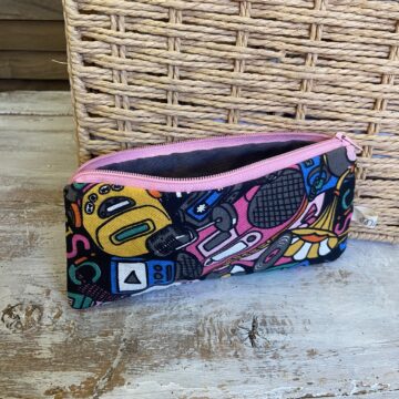 astuccio zip music party rosa