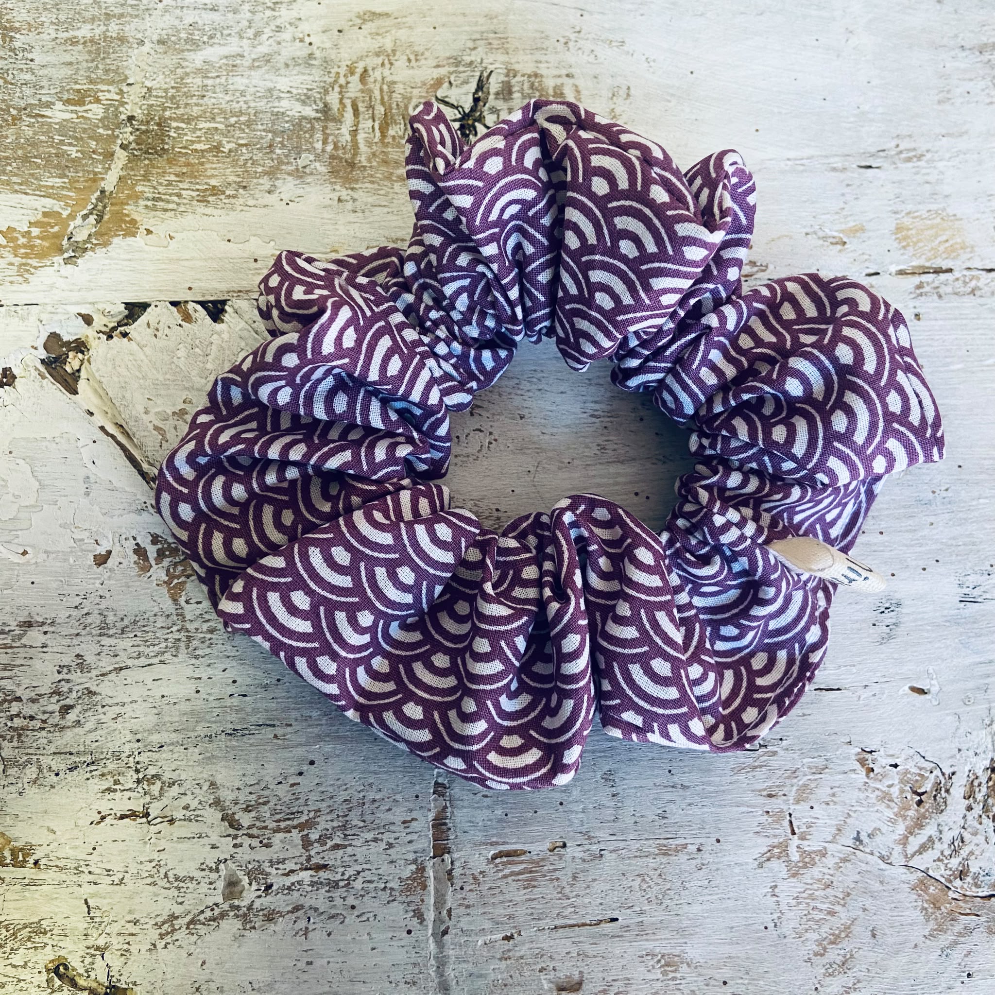 scrunchie archetti viola